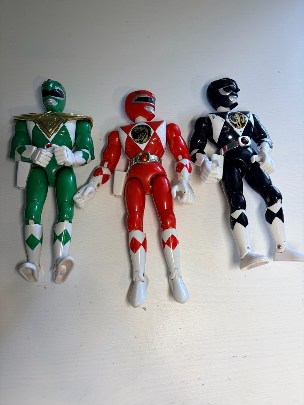 power rangers figures lot red green And Black Vintage Lot